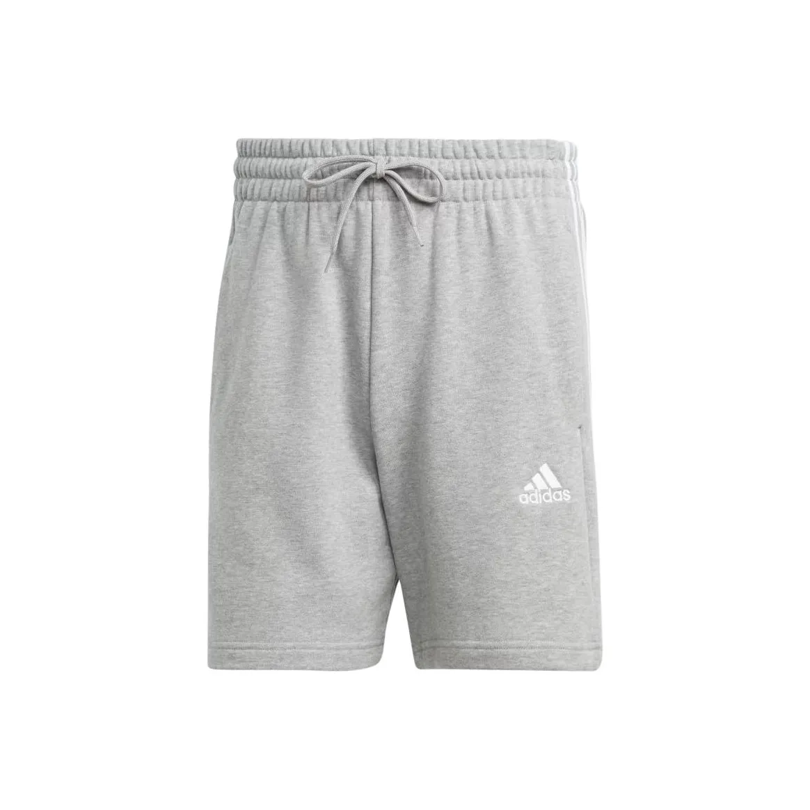Adidas Essentials French Terry 3 Stripes Шорты Повседневные шорты Мужские Серые
