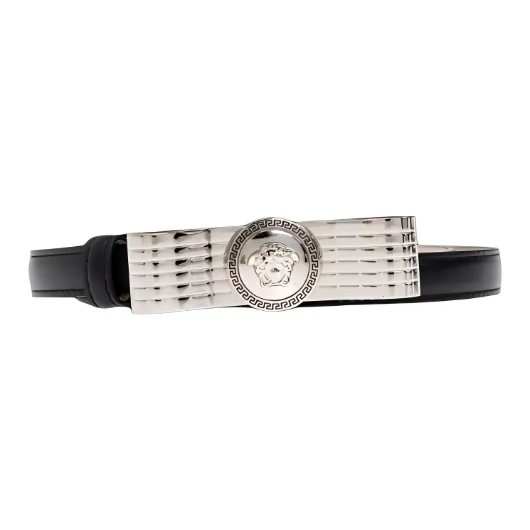 VERSACE Medusa Logo Plaque Belt