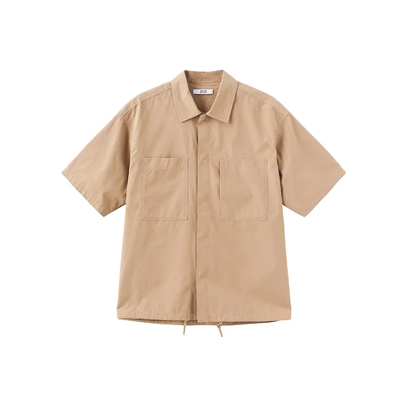 ZUO Коричневый Мужская Рубашка