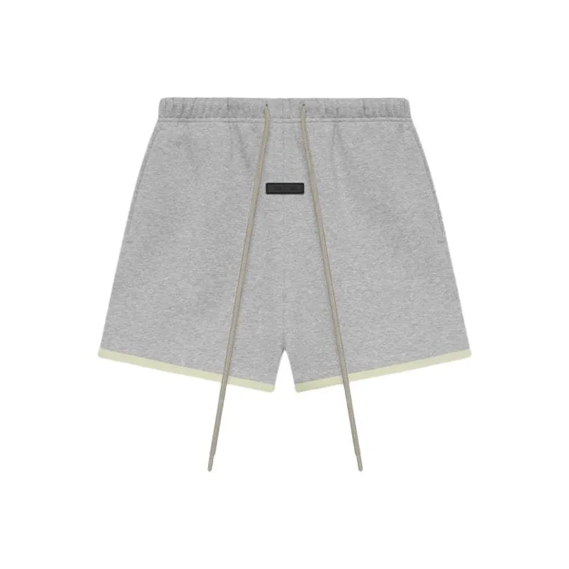 Fear of God Essentials SS24 Drop2 Sweat Shorts Повседневные шорты Мужские Светлый Фотиния Серый Светлый Меланжевый GREY