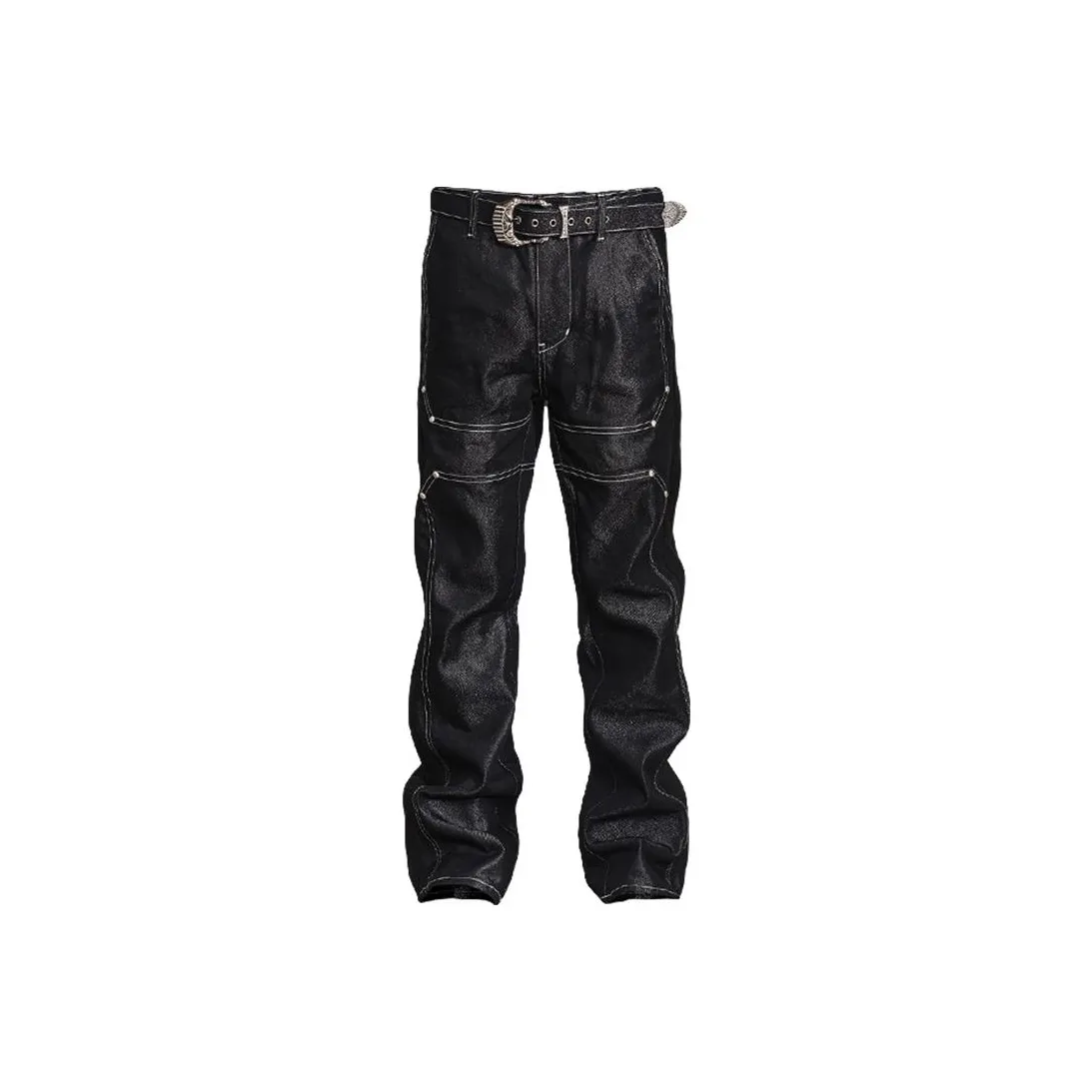 GLACIERBOY Джинсы Унисекс Съемный Ремень