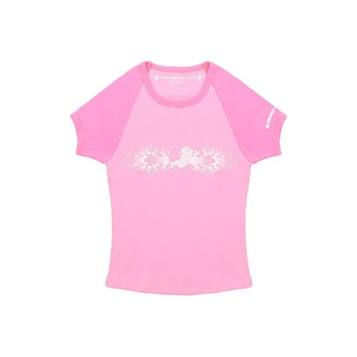 Chrome Hearts Crop Tops Women's Pink