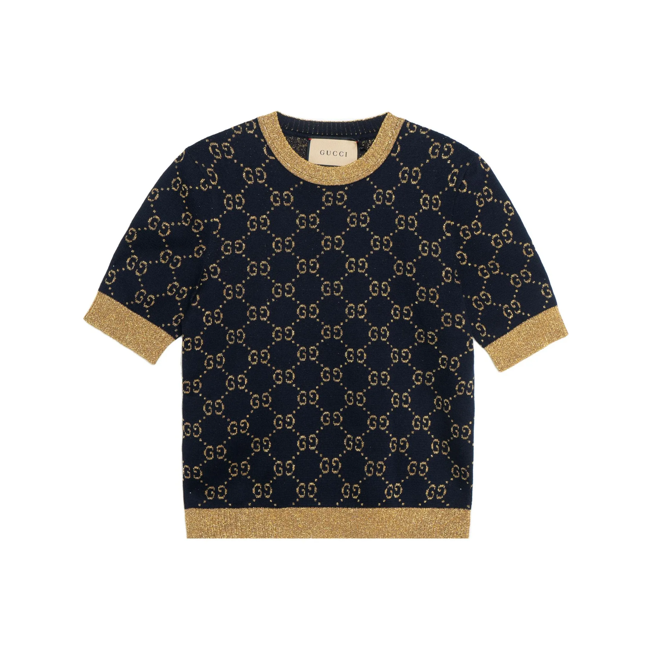 GUCCI Gg Supreme Lurex Cotton Top