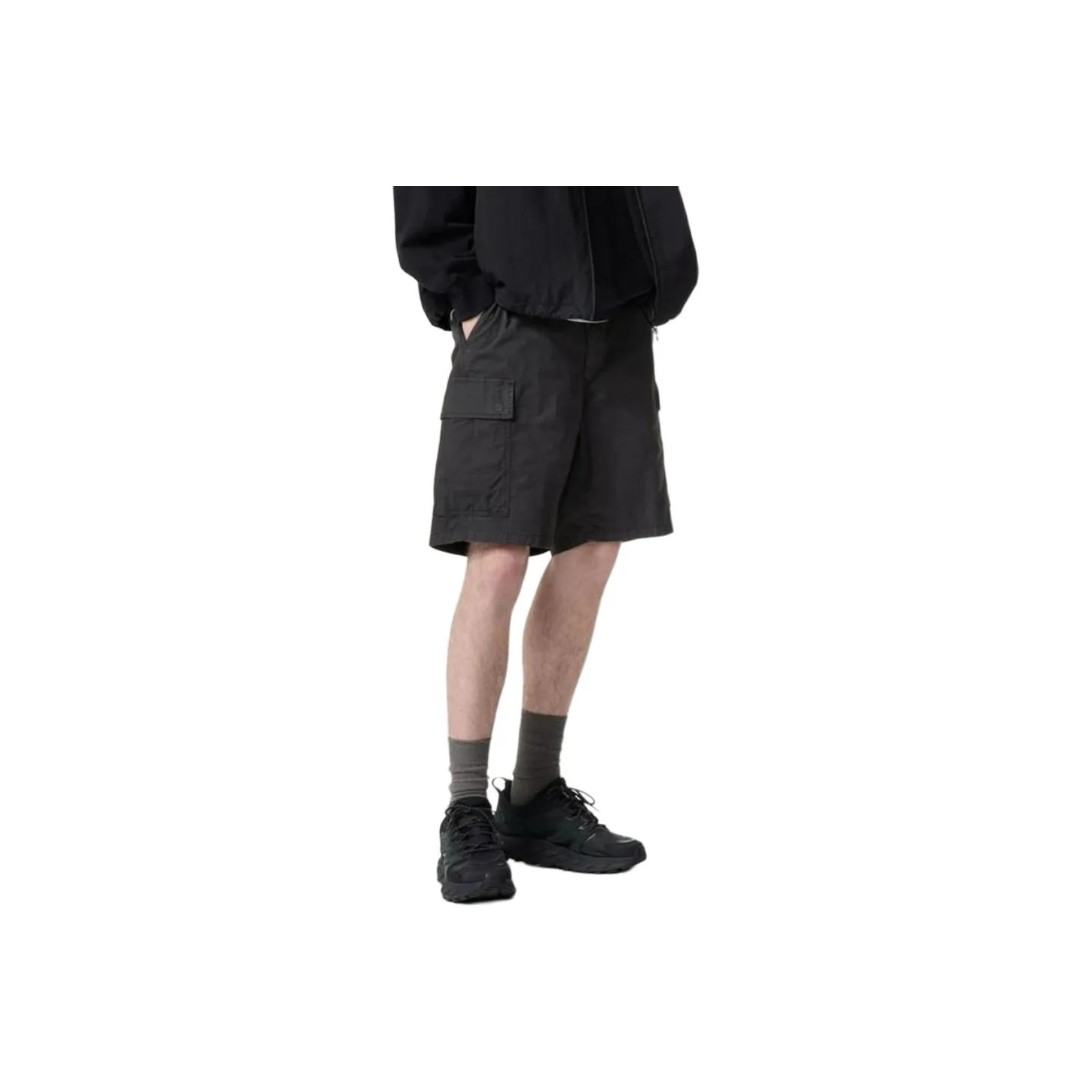 UNIQLO Карго Шорты Унисекс Черный