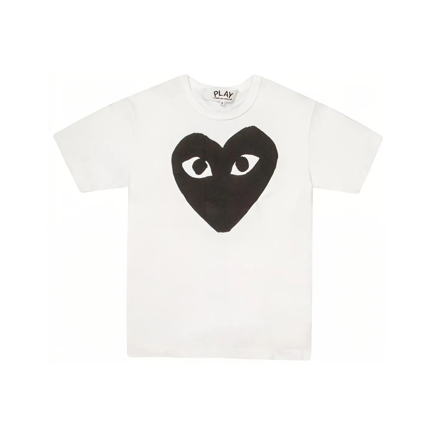 Comme Des Garcons Play Black Heart T shirt White