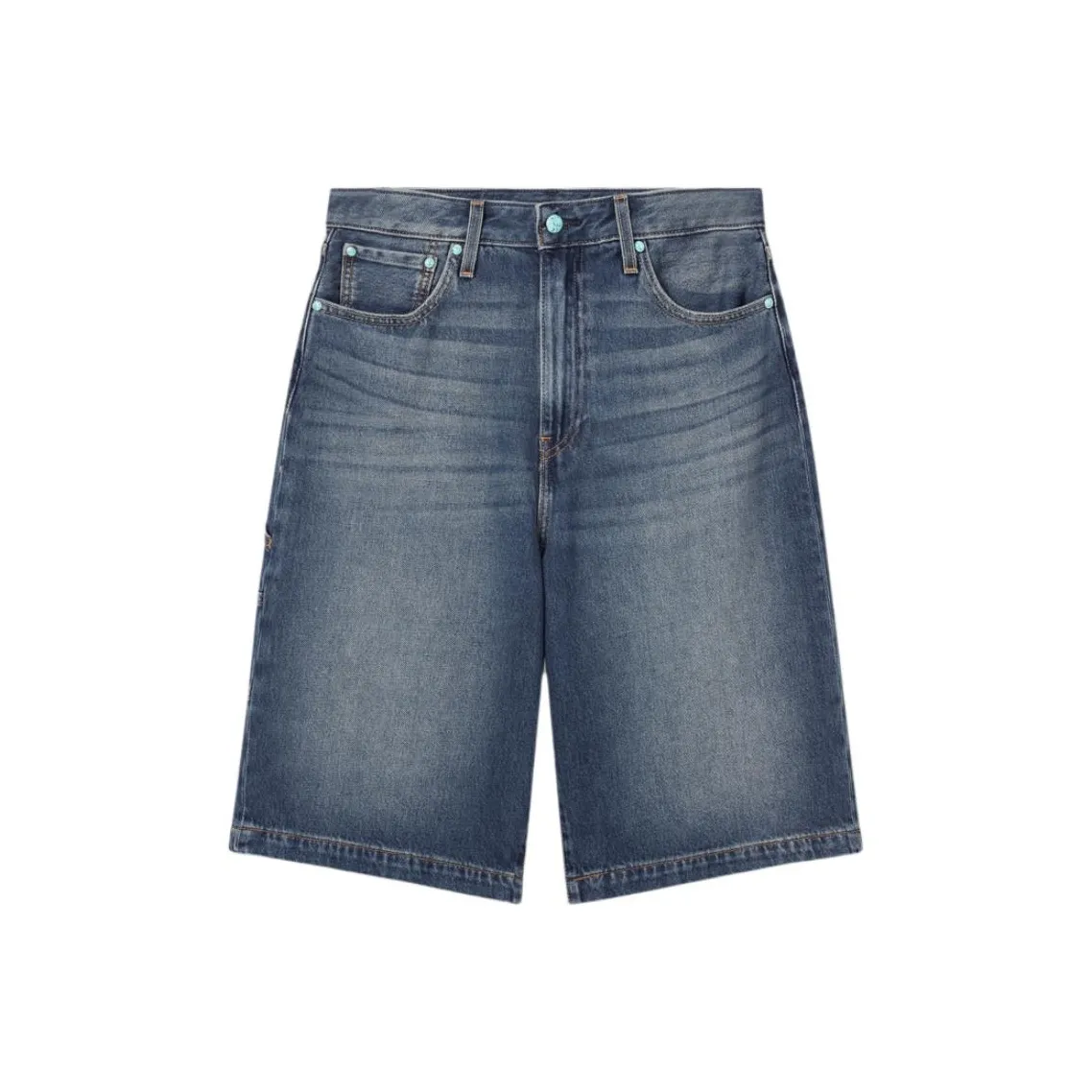 Levis Blue Men's Denim Shorts Левис Синий Мужские Джинсовые Шорты