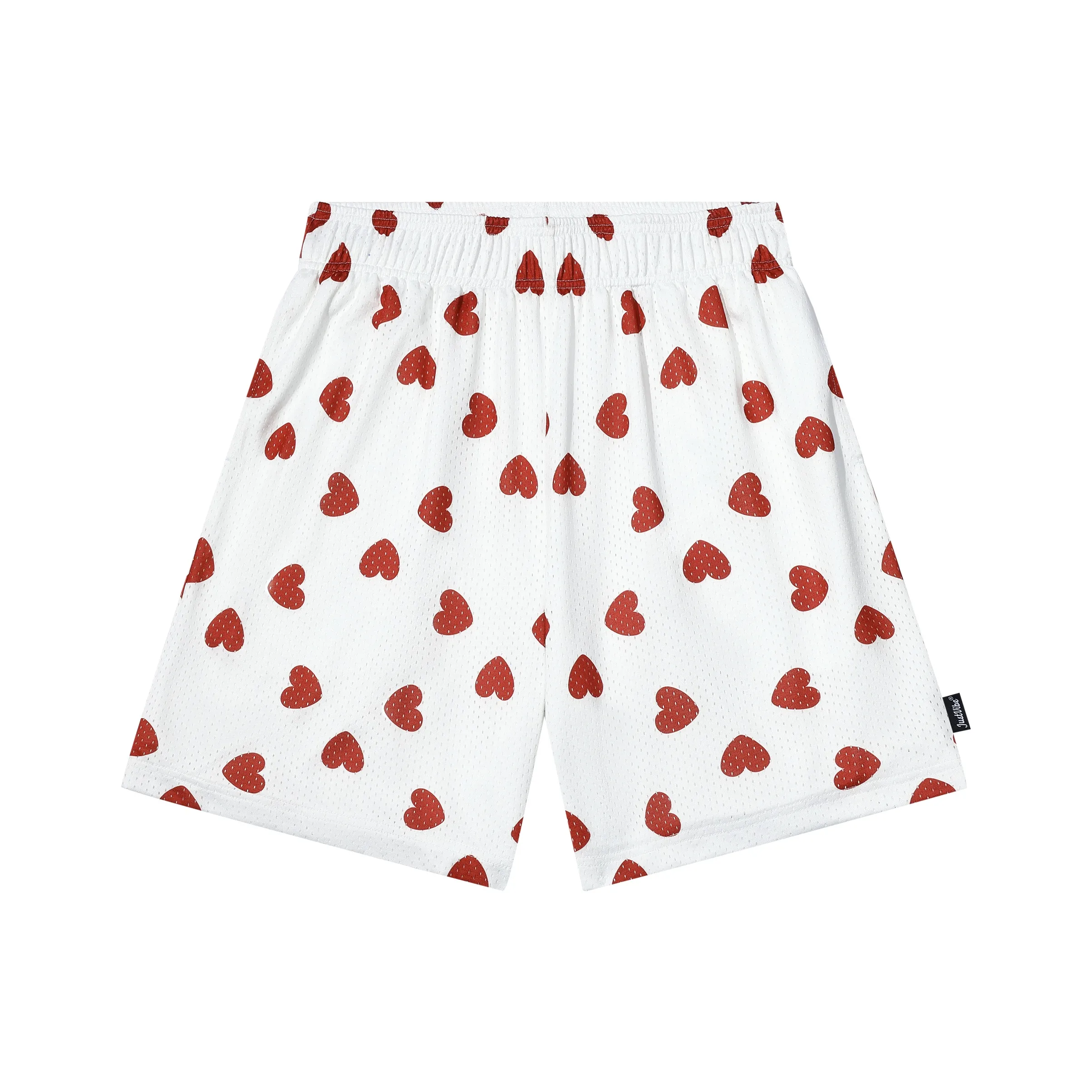 JUST VIBE Повседневные шорты Унисекс Белый