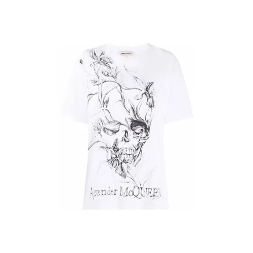 Alexander McQueen Белые Женские Футболки