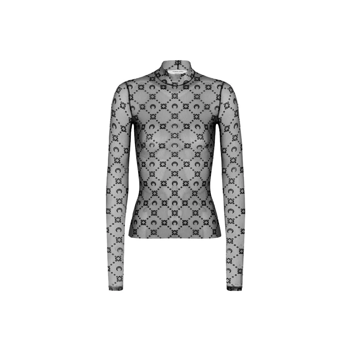 Marine Serre Second Skin Semi Sheer Top
