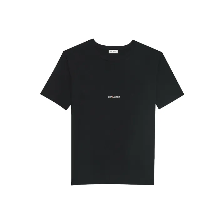 SAINT LAURENT Logo print T shirt
