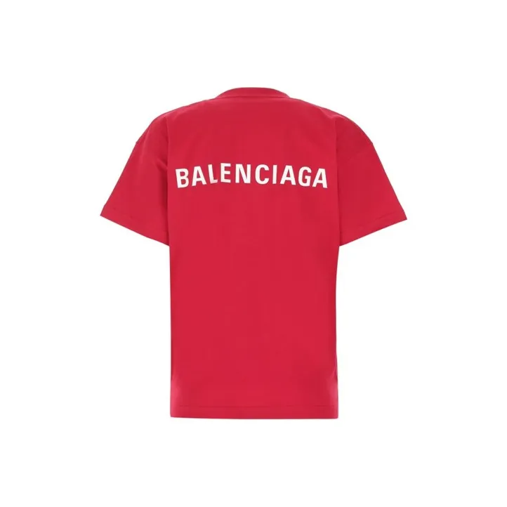 Balenciaga T-Shirt Loose Fit Women's Red