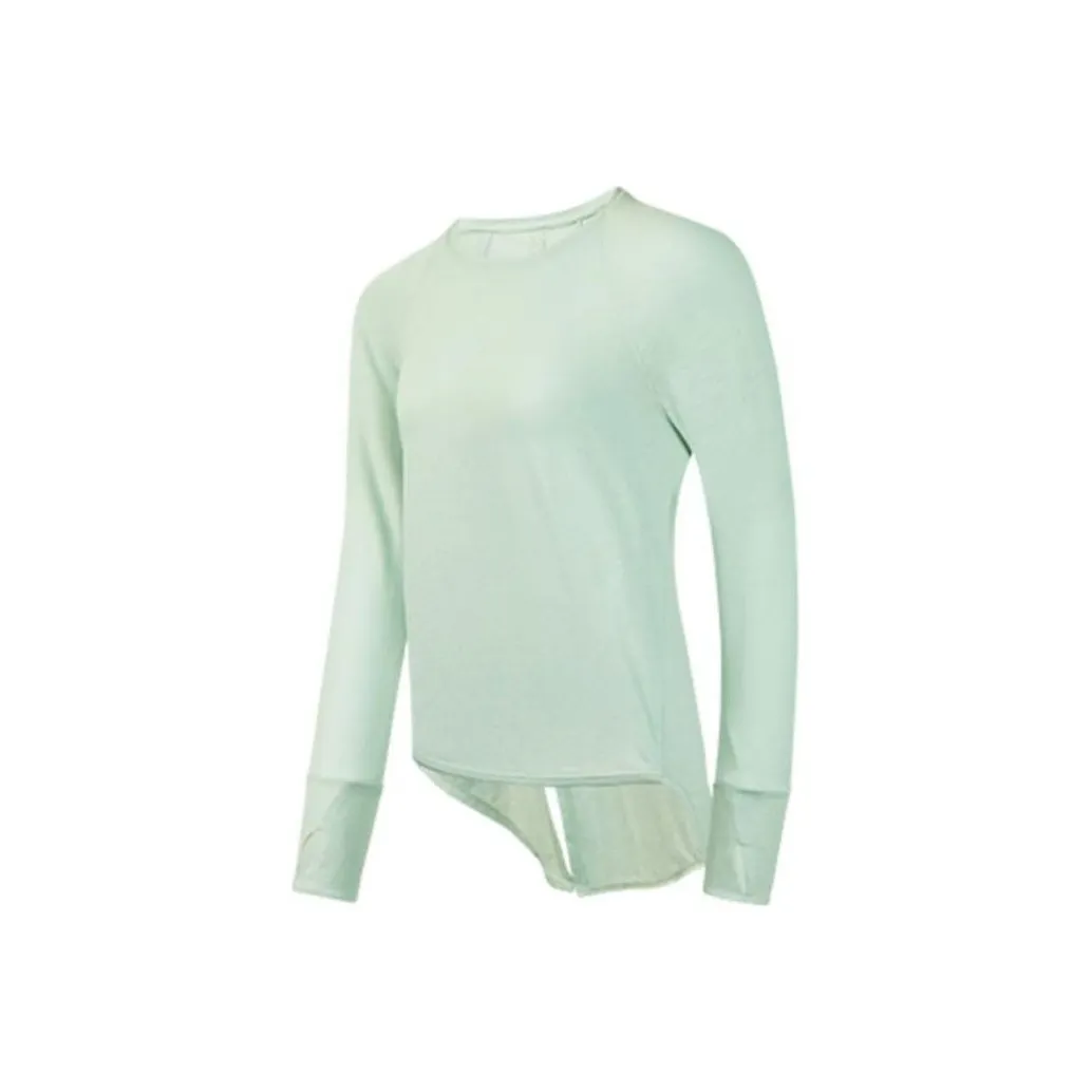 QIAODAN Туманный дождь Зеленый Женские футболки