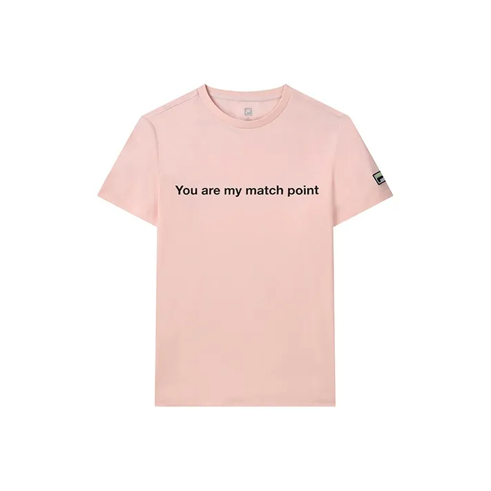 FILA x MSGM T-рубашка Женская Бобовый Цветок Вишневый