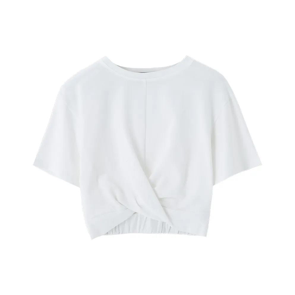 SOON FLOWER Лето CROP TOP Женские Белые