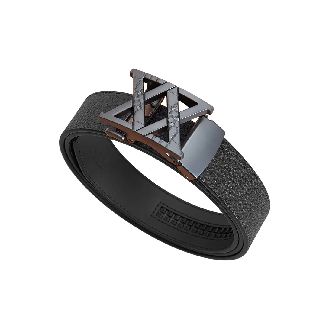 BANFU Ремни из натуральной коровьей кожи мужской черный ширина 3,5 см