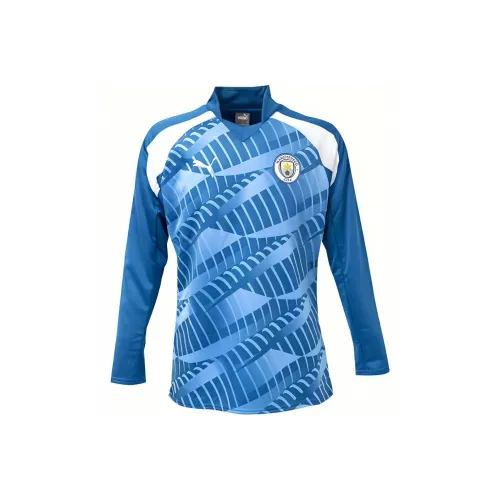 PUMA Manchester City's Home Jersey Collection Синий Мужские Футбольные Джерси