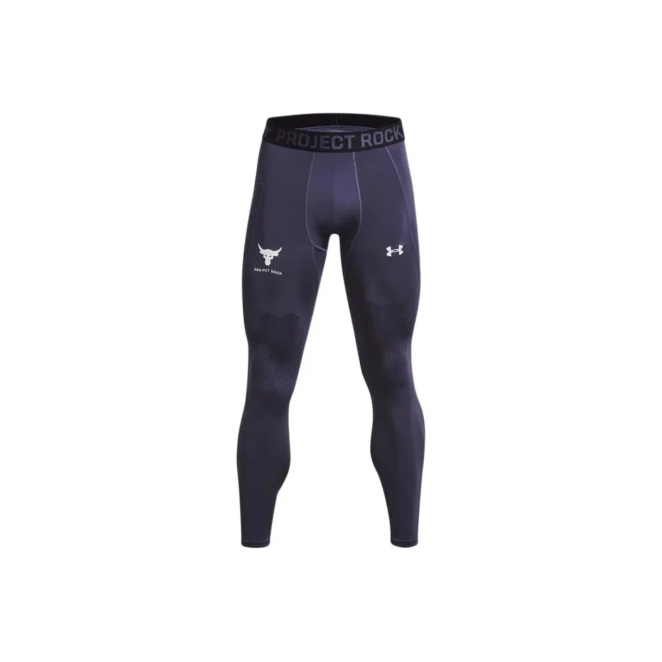 Under Armour Project Rock Turfgear Armorprint Athletic Trousers Men's Marine Blue
