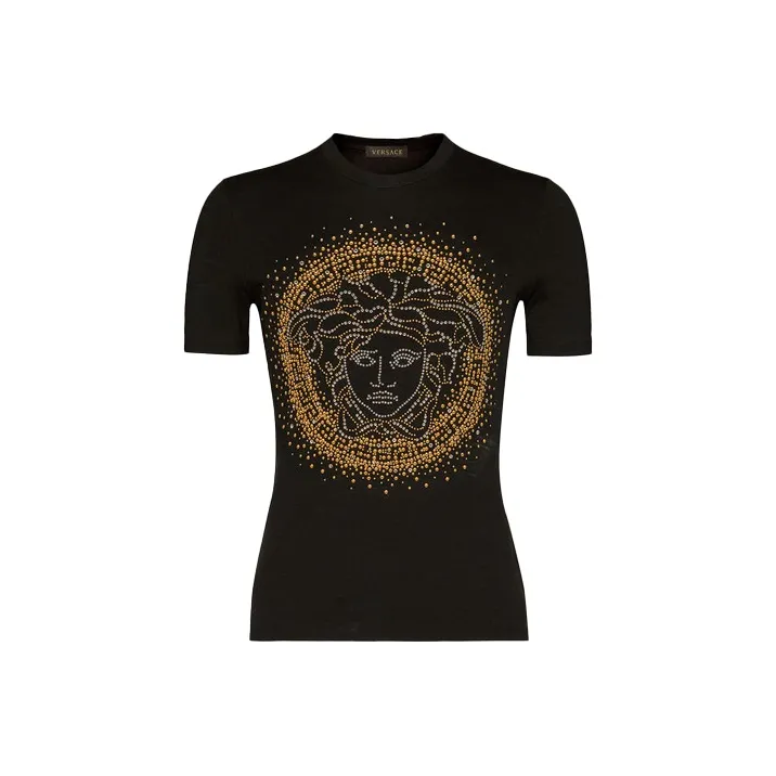 VERSACE SS21 Regular T Shirt Women's Black