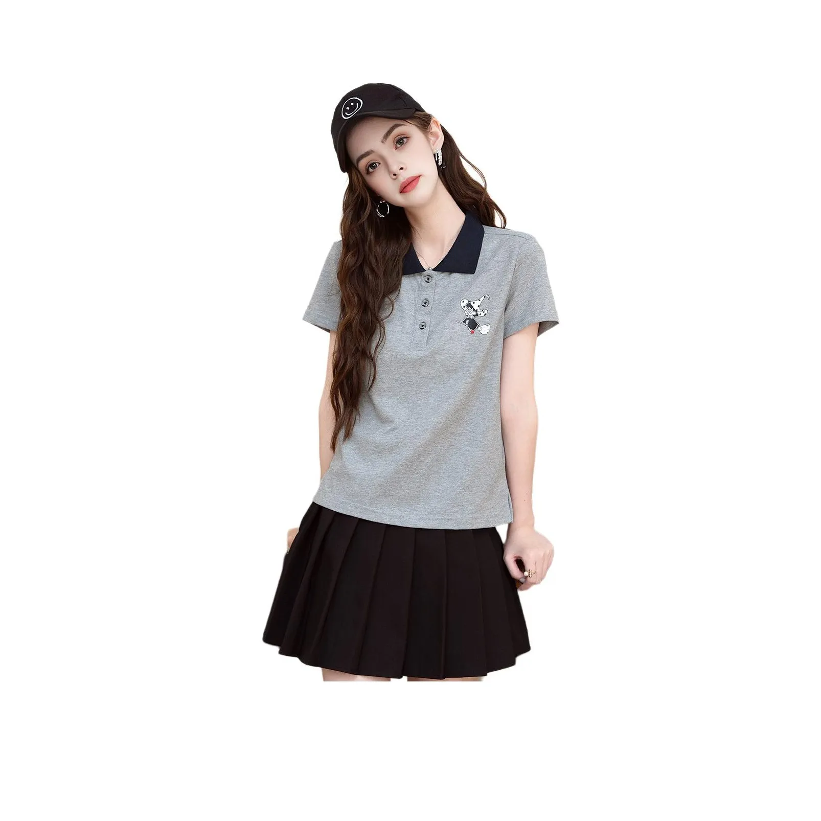 FAWENXIANGZI T Shirt Women's Heather Gray