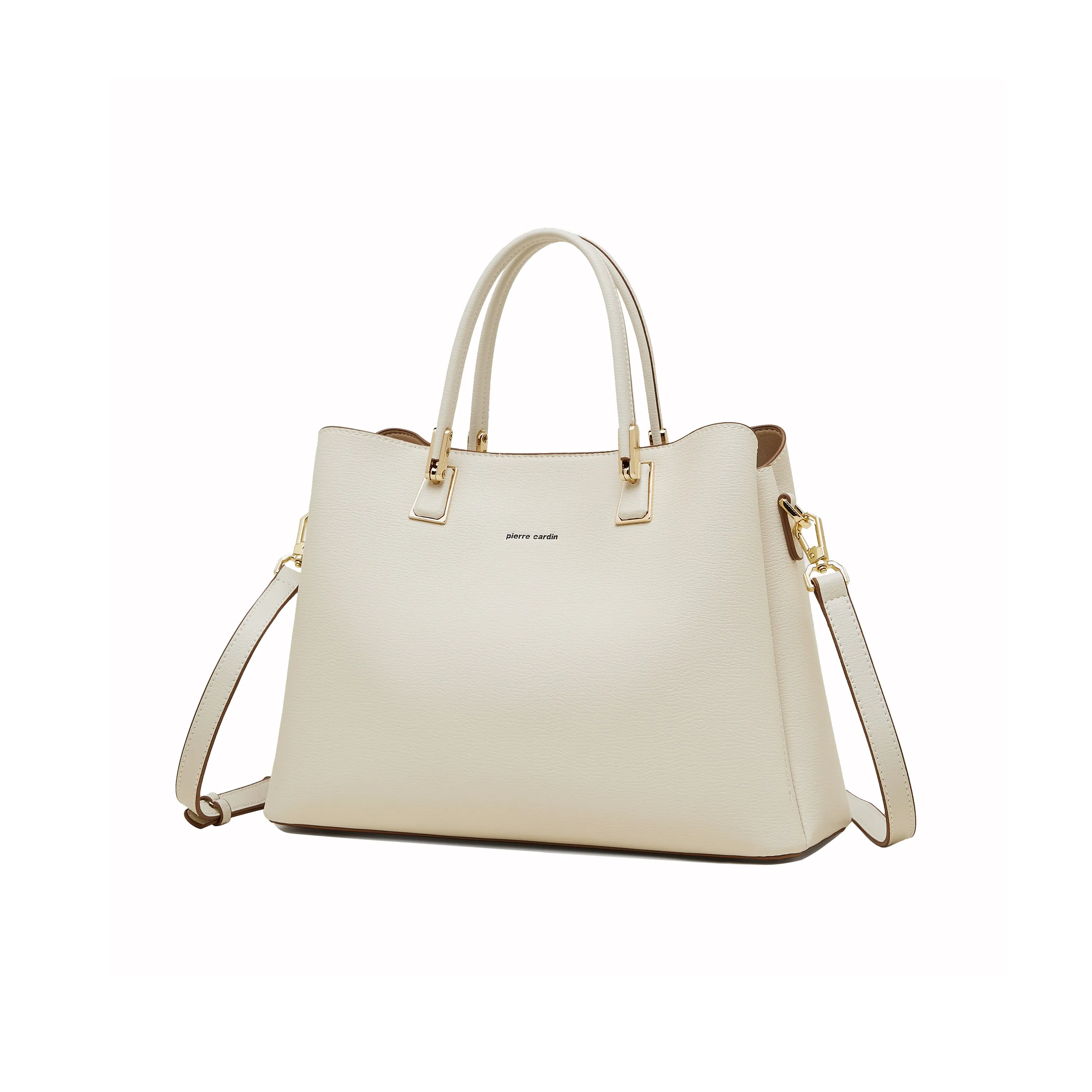 PIERRE CARDIN Сумка из коровьей кожи сумка через плечо сумка на плечо стандартная женская абрикос экрю синий