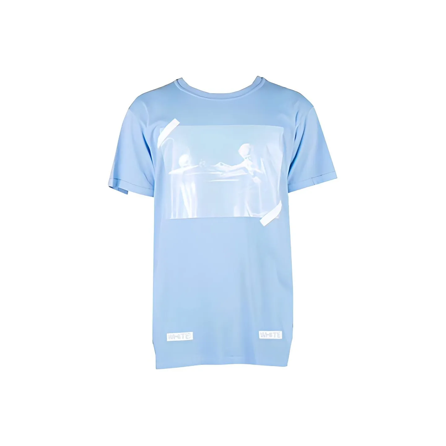 OFF WHITE SS21 Drop Shoulder Sleeve T Shirt Women's Blue