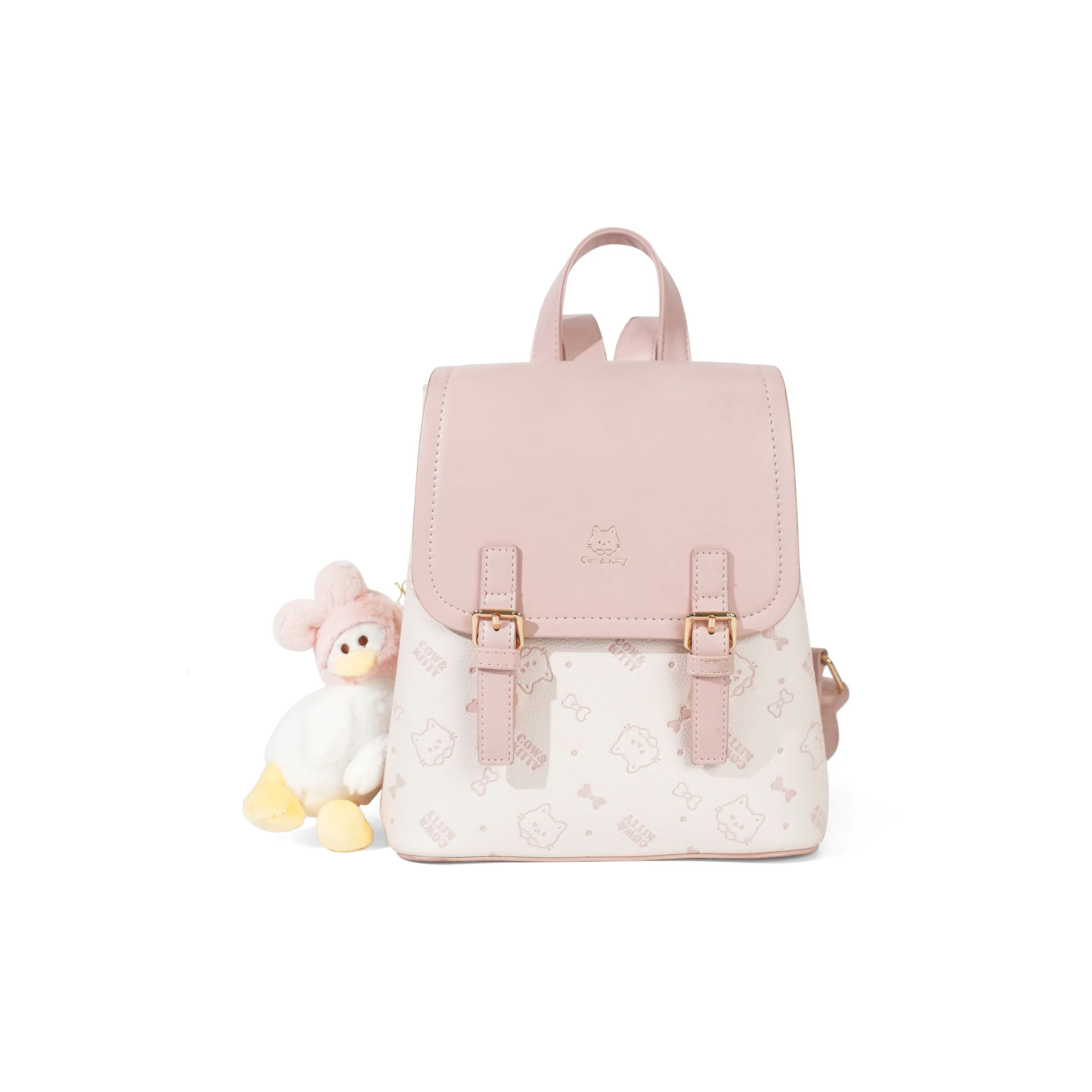 SHORT HAIR GIRL PU Backpack Women's Multicolor