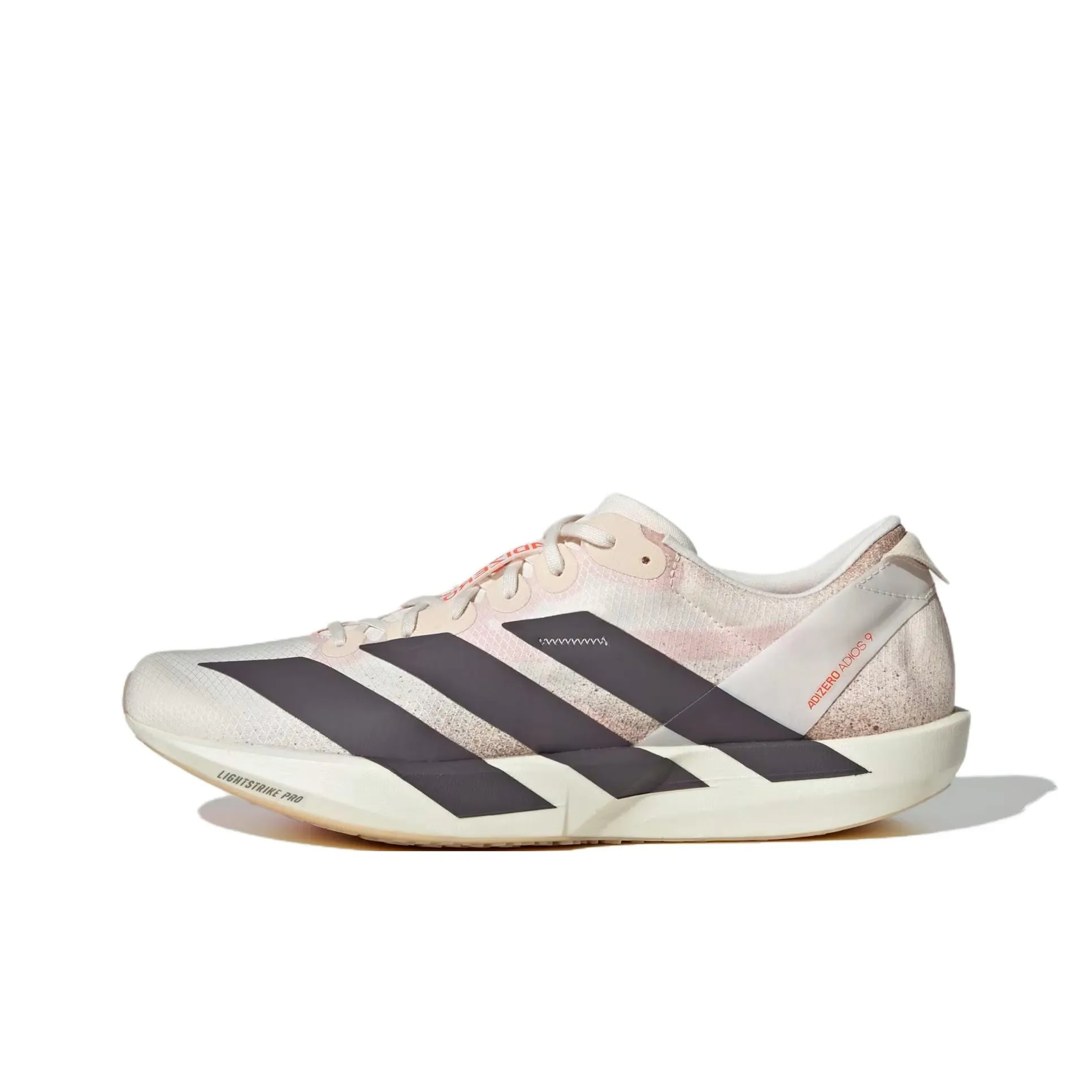 Adidas Adizero Adios 9 Устойчивый к истиранию Низкий Топ Повседневные Тренировочные Беговые кроссовки Мужские Белый Серый