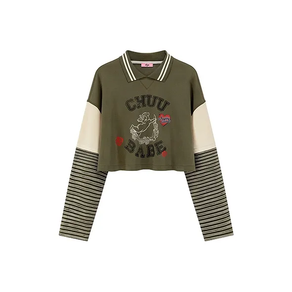 CHUU T-Shirt Женская Армейский Зеленый