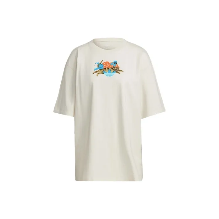 adidas originals Sports world Белая Женская Футболка