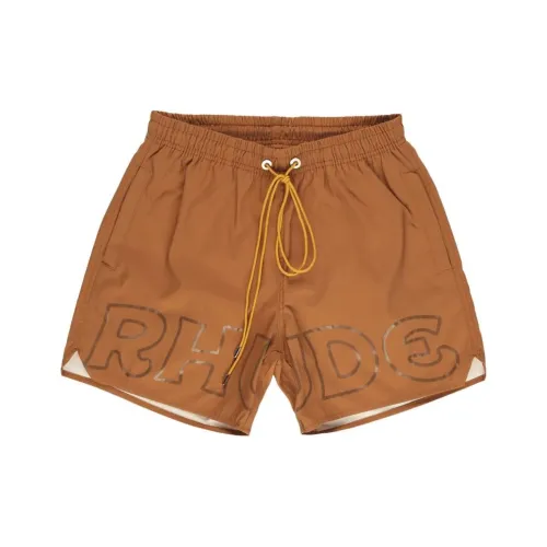 Rhude Коричневые Мужские Повседневные Шорты