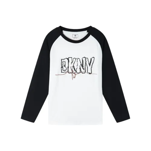 DKNY Черный и Цвет Женские Т-рубашки