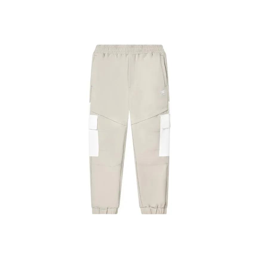 FILA Вязаные тренировочные брюки мужские светлый телесный
