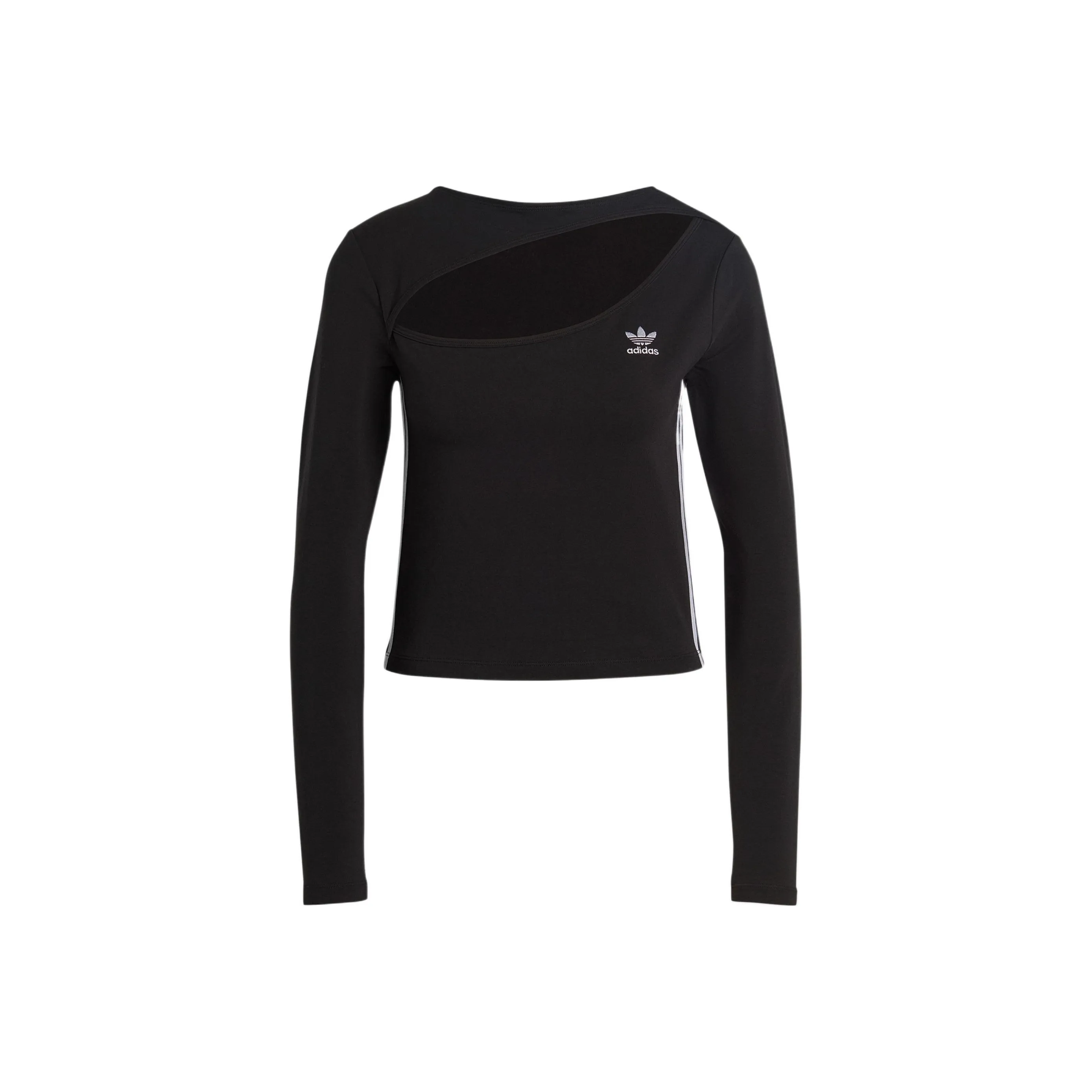 Adidas Originals CENTRE Cut Out Top Crop Tops Women's Black