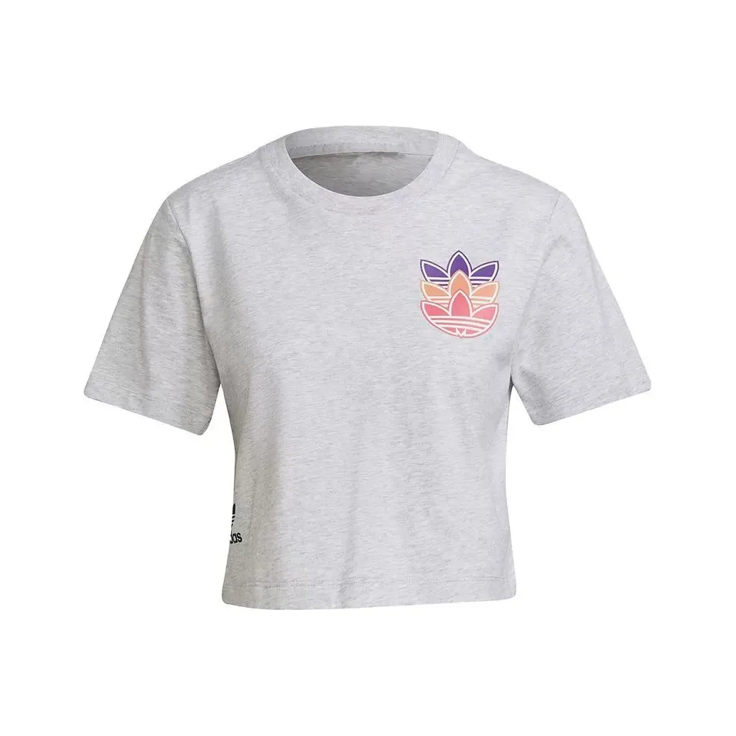 adidas originals Серый Женские Короткие топы