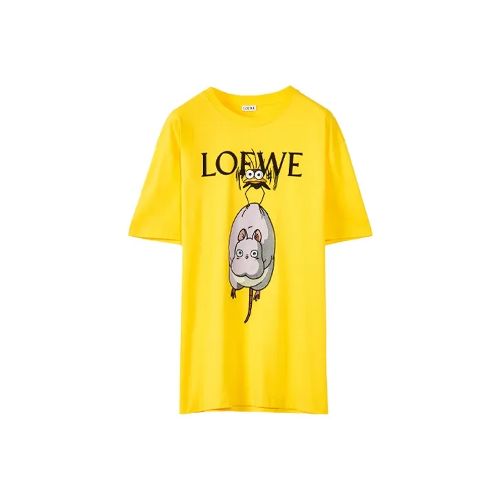 LOEWE x QIANYUQIANXUN LIANMINGKUAN T Shirt Women's Yellow