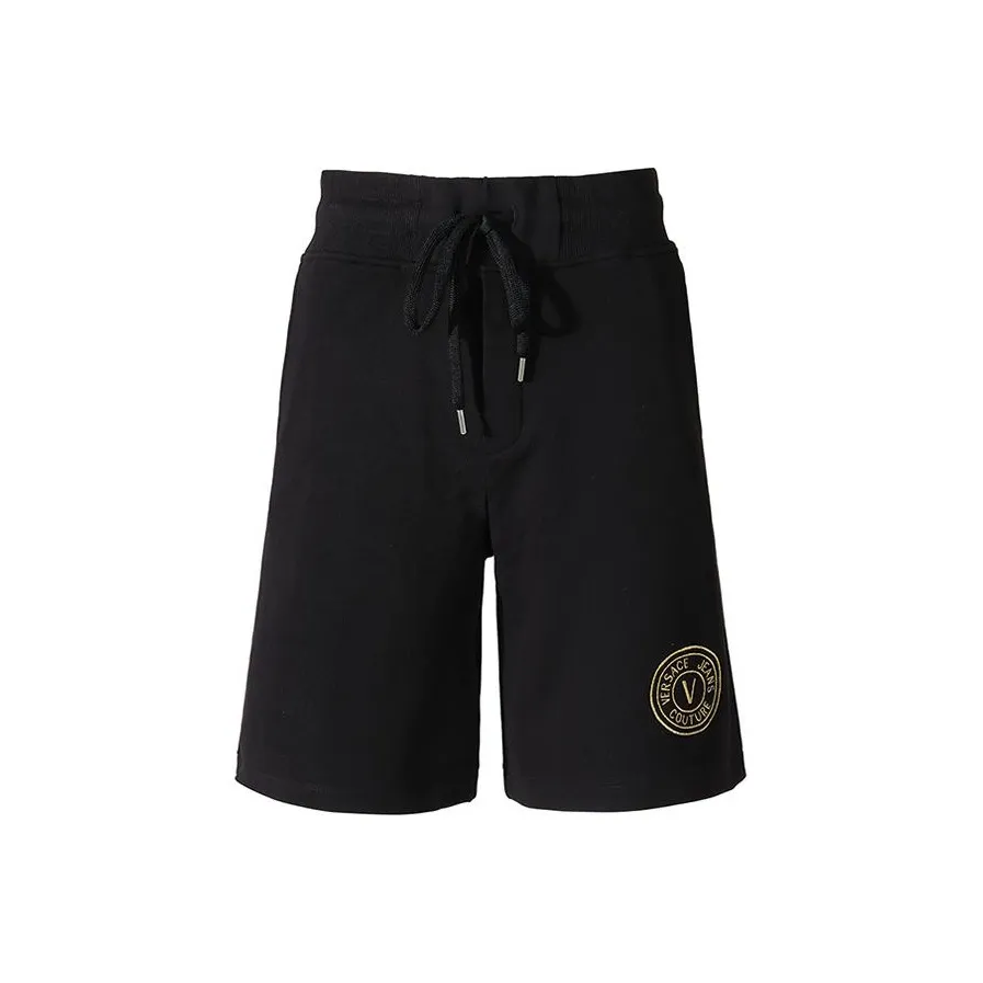 VERSACE JEANS COUTURE Logo Embroidered Drawstring Shorts