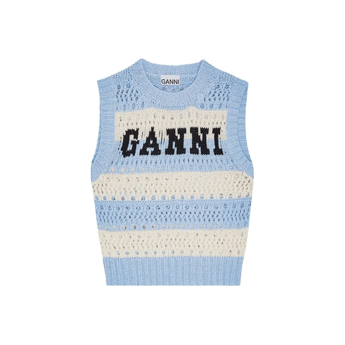 GANNI SS25 Майка Женская Синяя