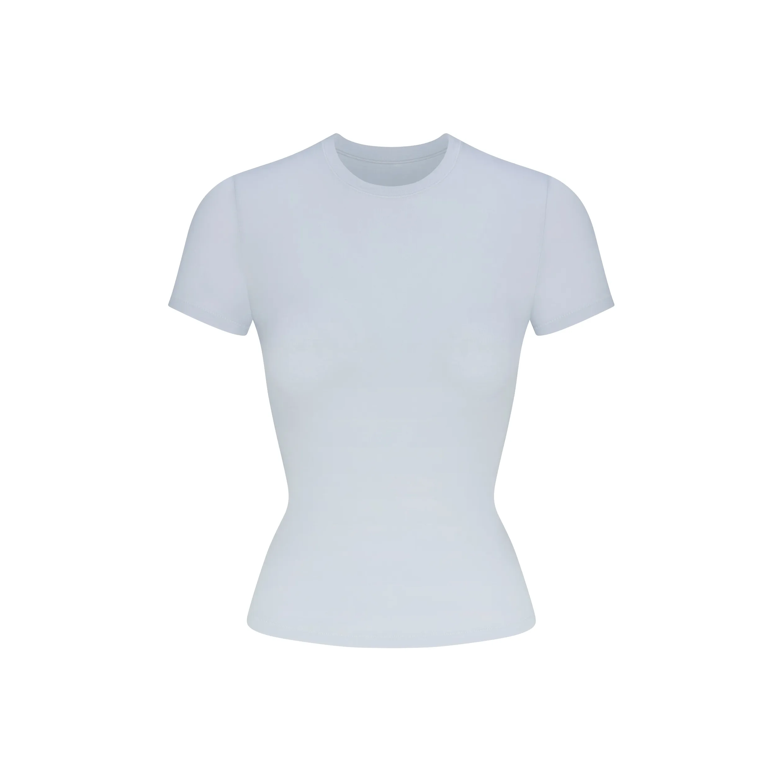 SKIMS SS25 Regular T Shirt Women's ZEN BLUE/Zen Blue