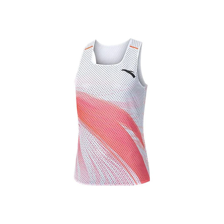 ANTA Майка Женская Неон Ярко-Красный С принтом по всей поверхности