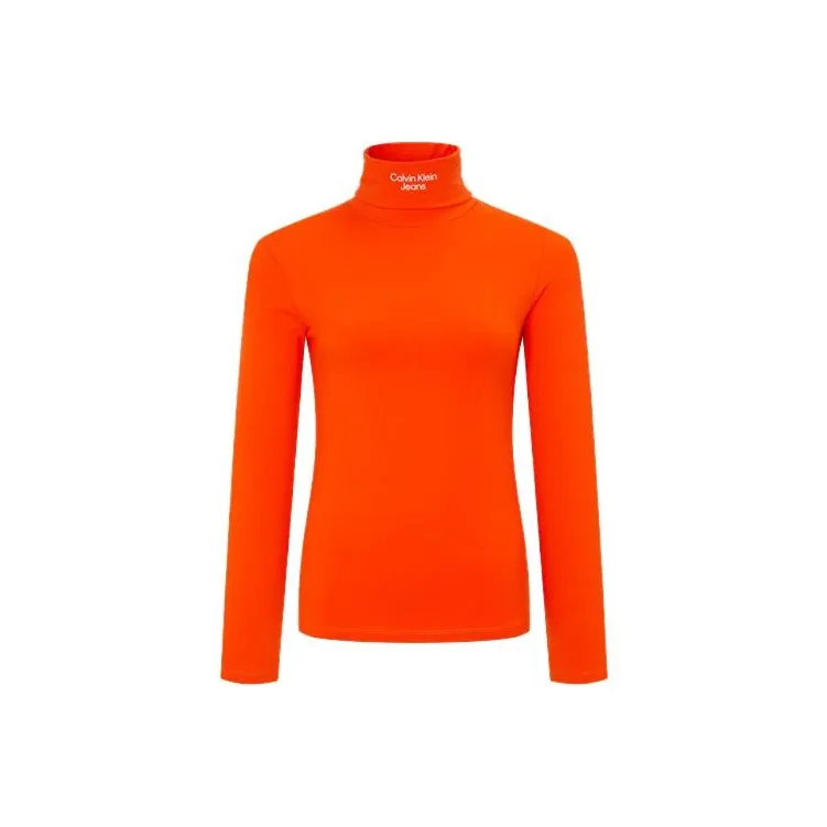 Calvin Klein T Shirts Women's Orange Red
