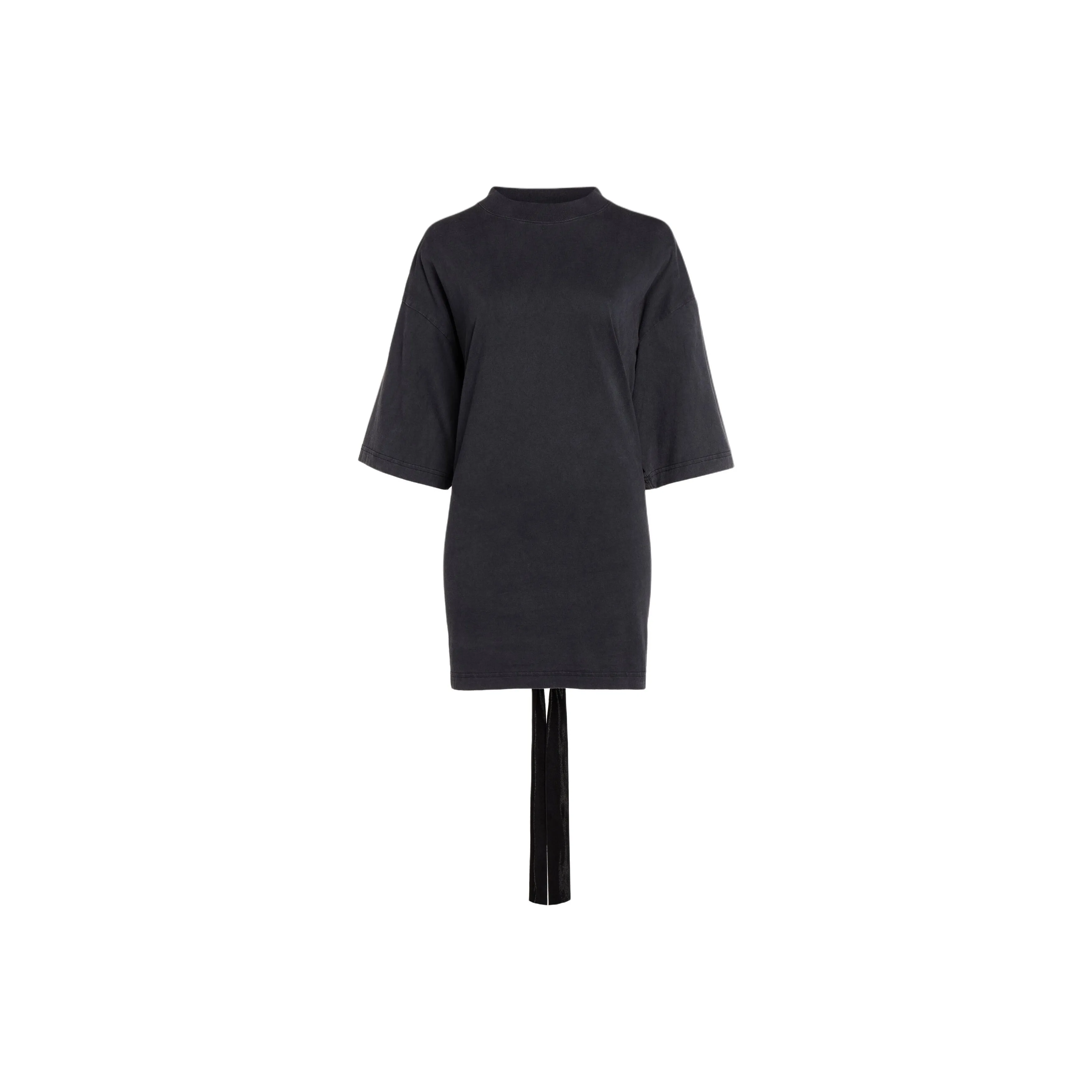 Balenciaga Lace Up Back Crewneck T Shirt