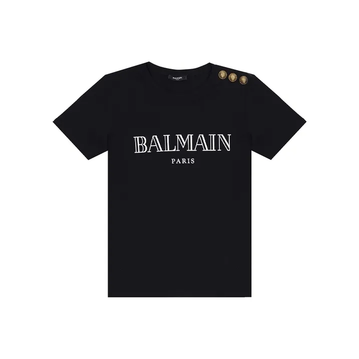 BALMAIN Черные Женские Т-рубашки