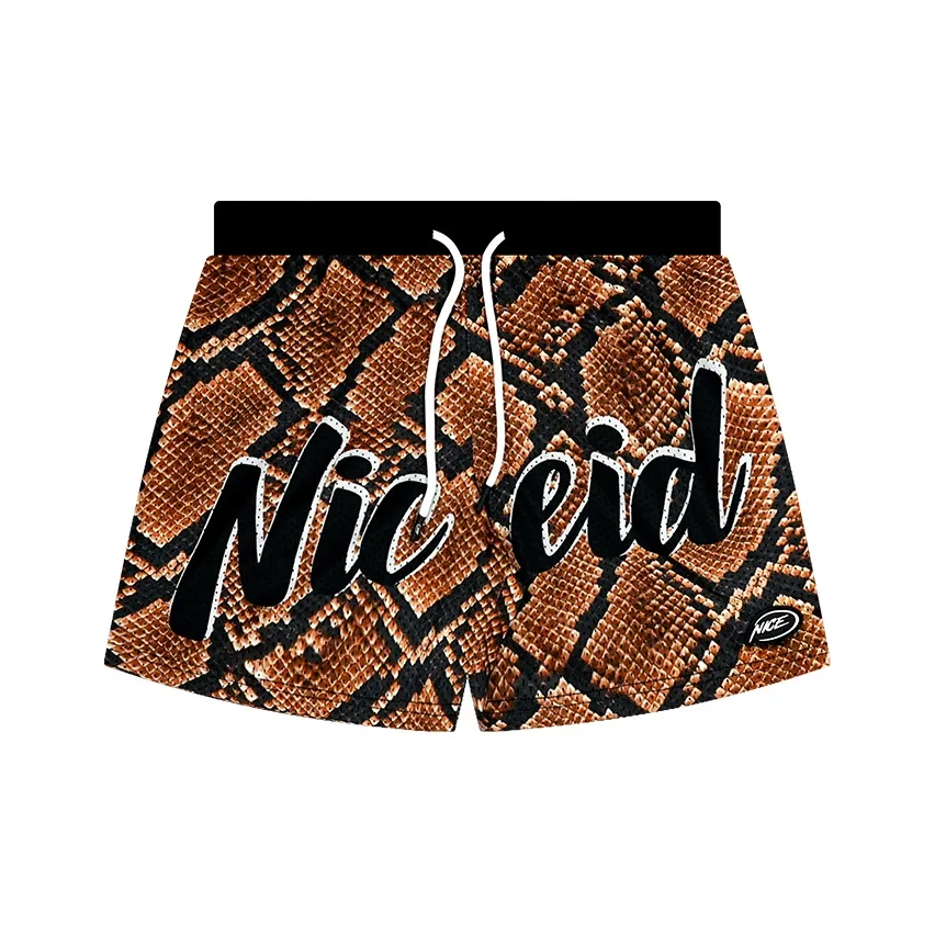 NICEID Питон с принтом Мужские баскетбольные шорты