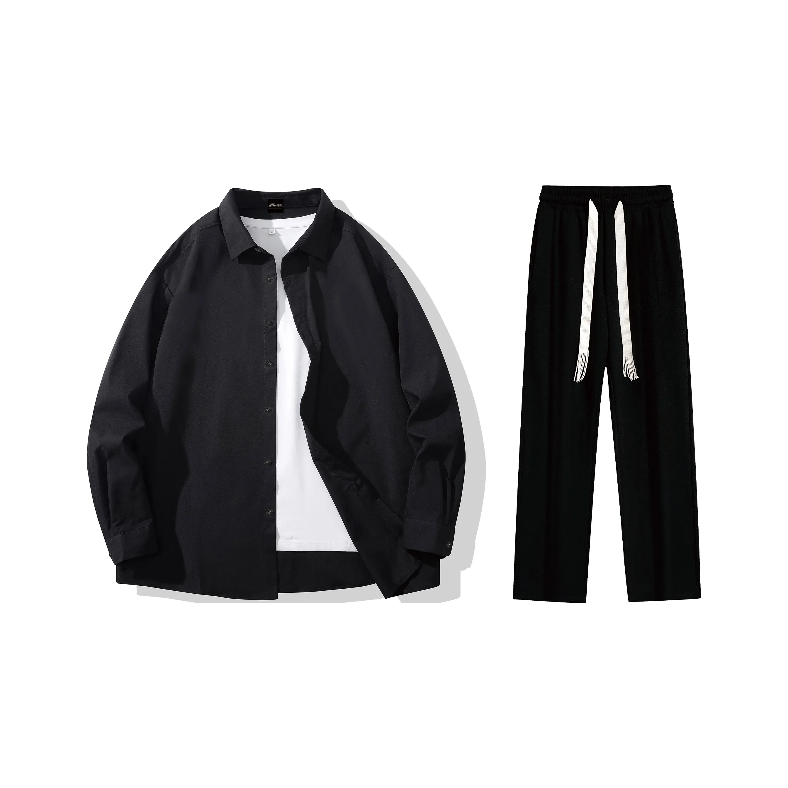 LA'T.WEEKEND Shirt Matching Set Fall And Winter Unisex