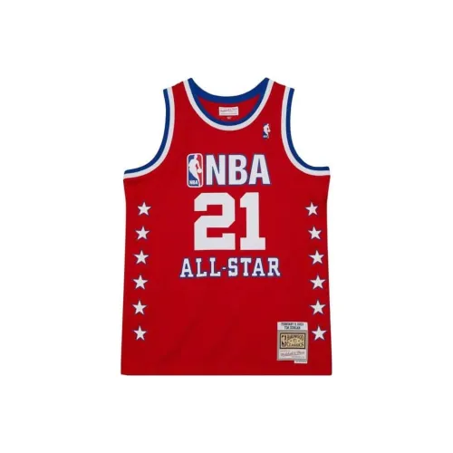 Mitchell Ness Красный Мужской Баскетбольный Джерси