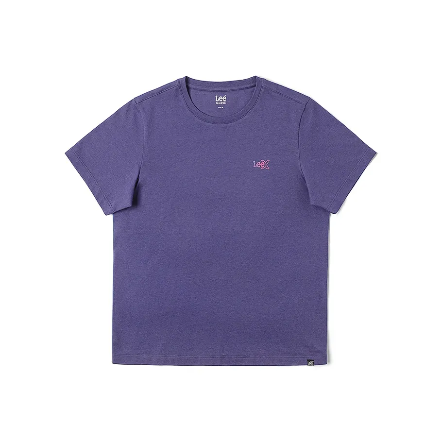 Ли совместный модель SS25 T Рубашка Женская Морской Синий