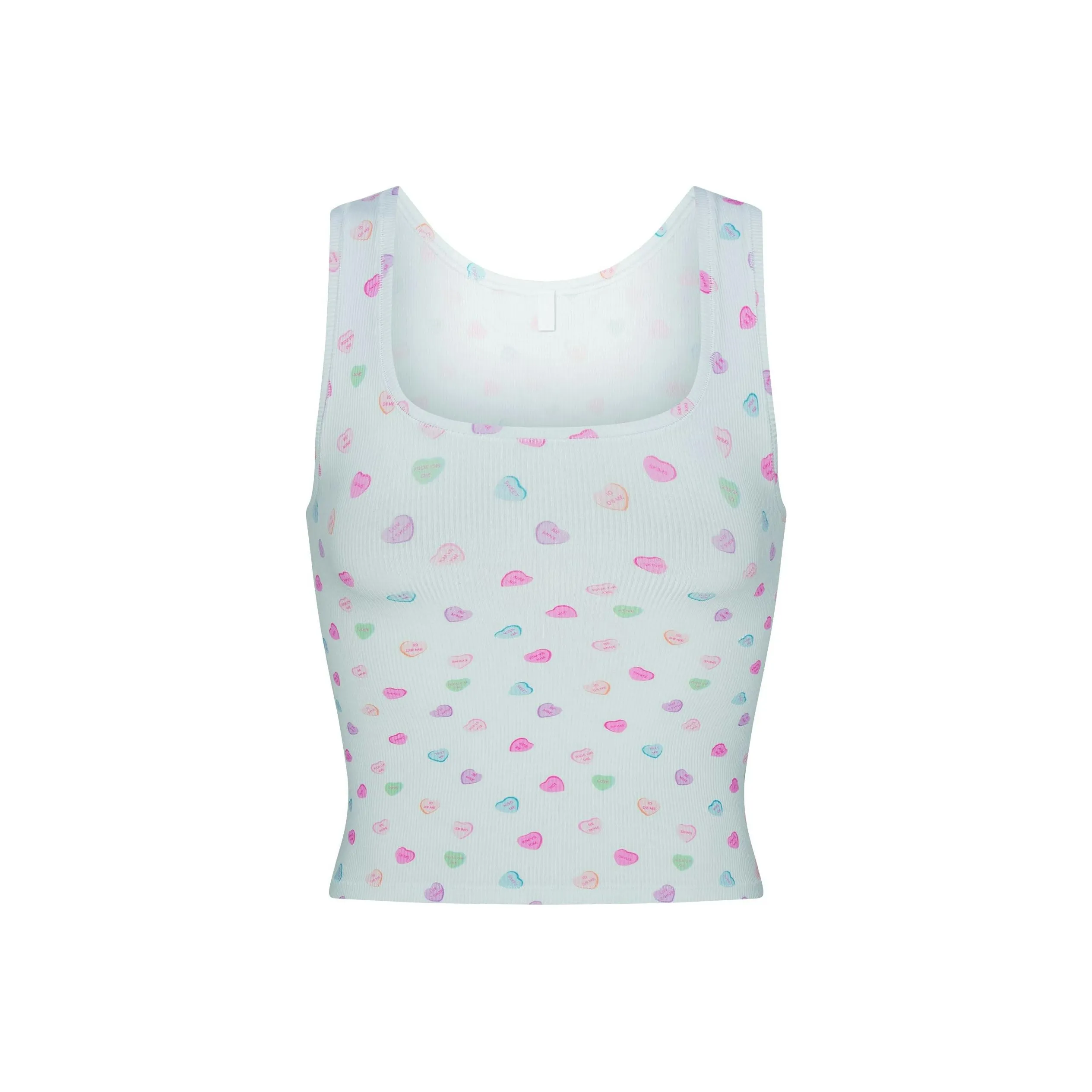 SKIMS Valentine's Day Collection SS25 Майка Женская Облако Конфетный Сердце С принтом