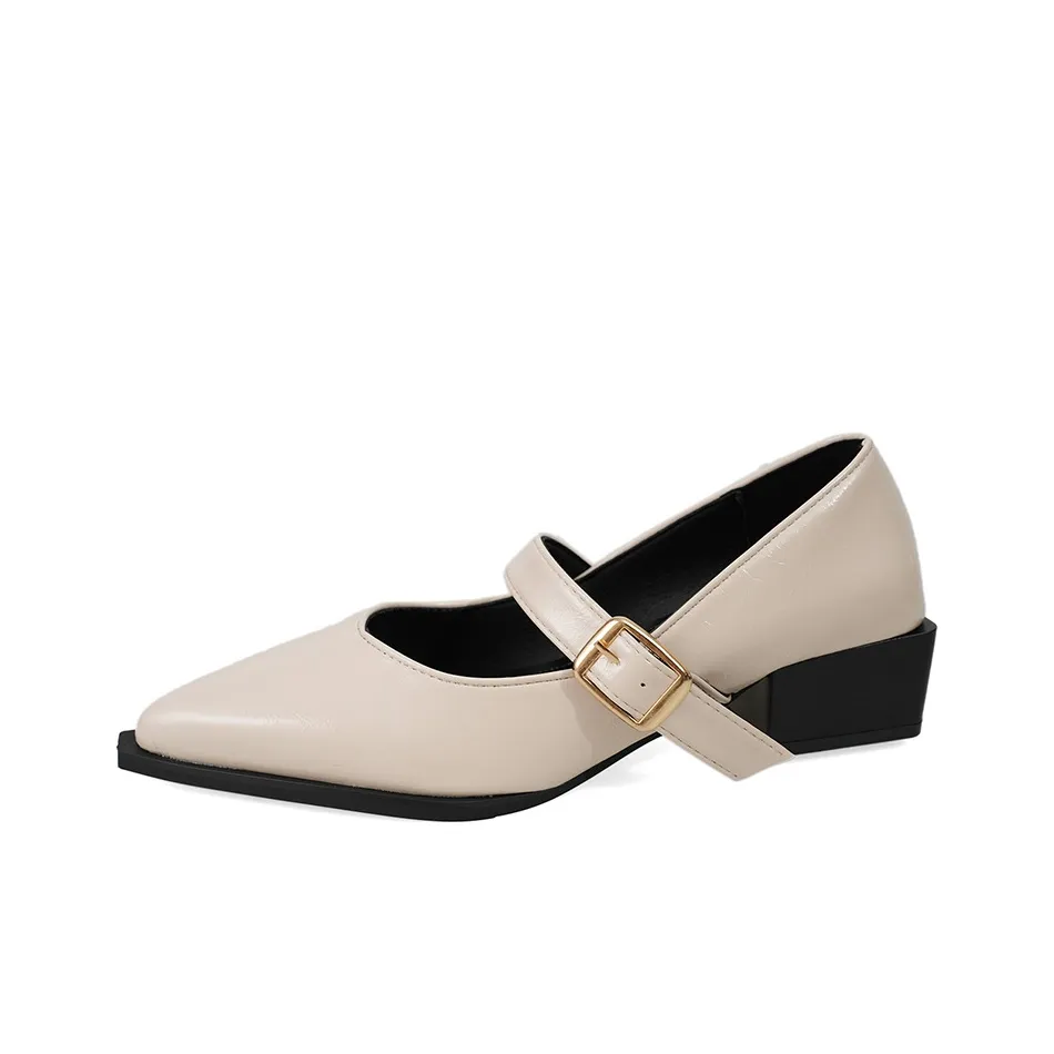 Dawei's House Грубый каблук Туфли Мэри Джейн Женские Набор в подарочной коробке