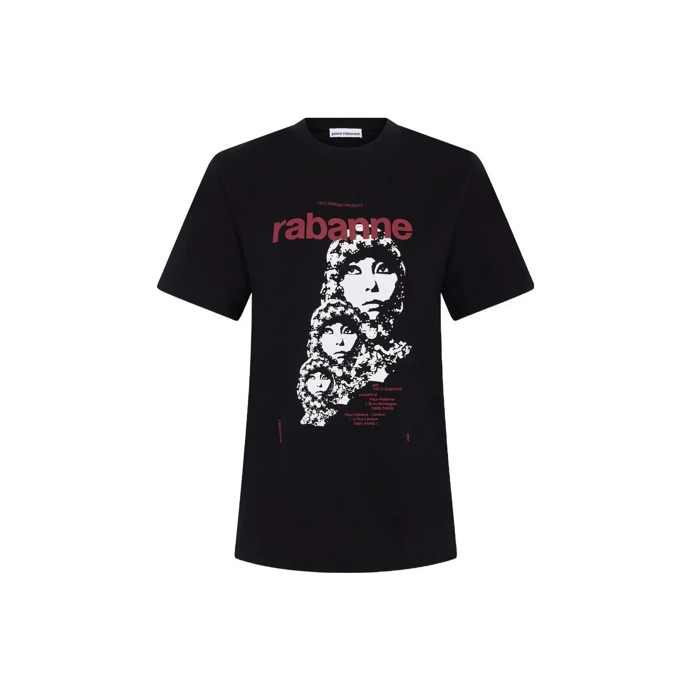 Paco Rabanne T-рубашка женская черная