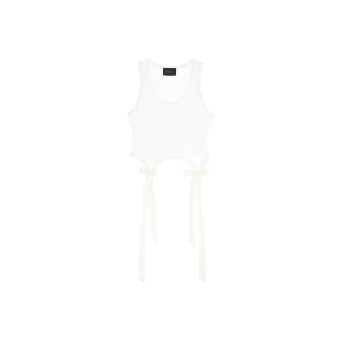 SIMONE ROCHA Easy Bow Tails Cotton Tank Top